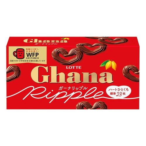 Lotte Ghana Ripple Heart-Shaped Chocolate