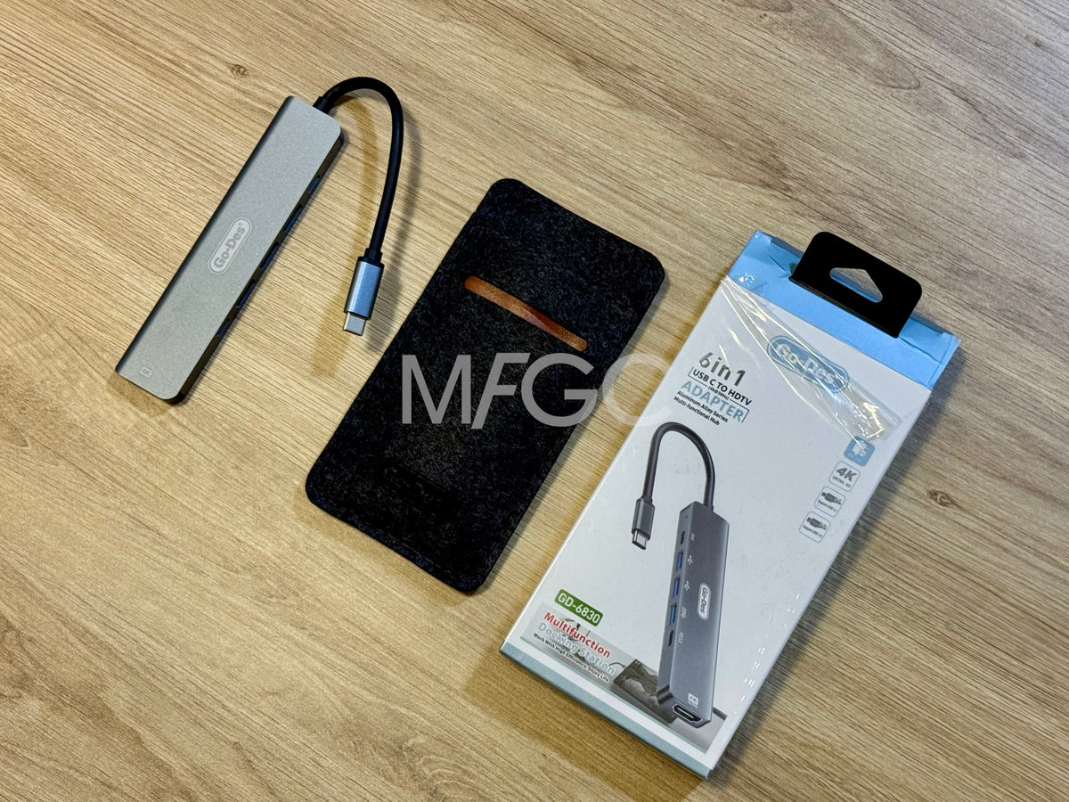 Go-Deck 6in1 USB C MacBook Adapter