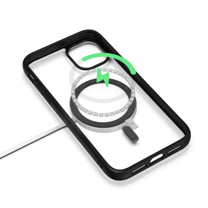 iPhone MagSafe Clear Transparent Case with Black Border
