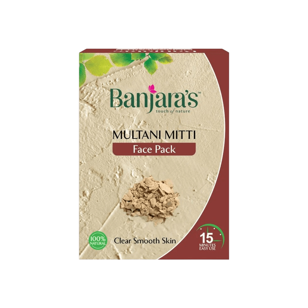 Banjaras Multani Mitti Face Pack Powder-100g (5*20g)