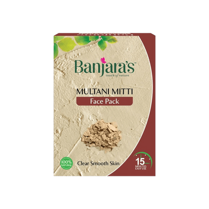 Banjaras Multani Mitti Face Pack Powder-100g (5*20g)