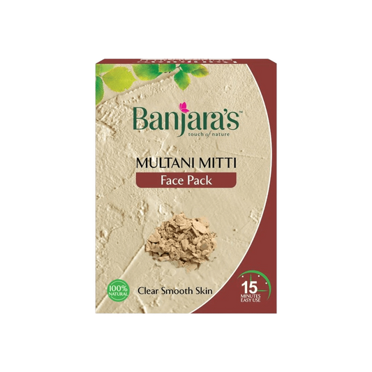 Banjaras Multani Mitti Face Pack Powder-100g (5*20g)