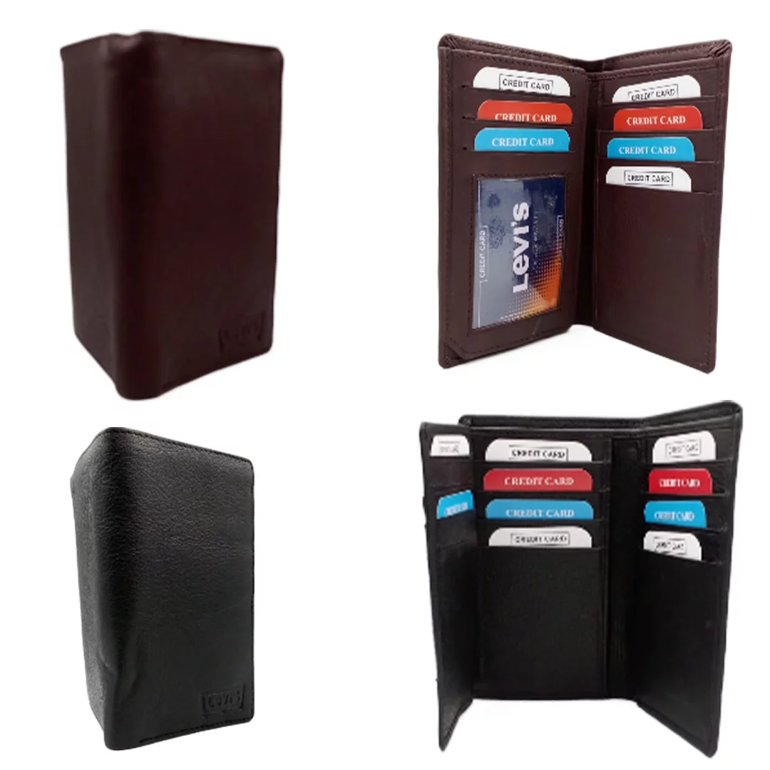 Mens Long Leather Wallet