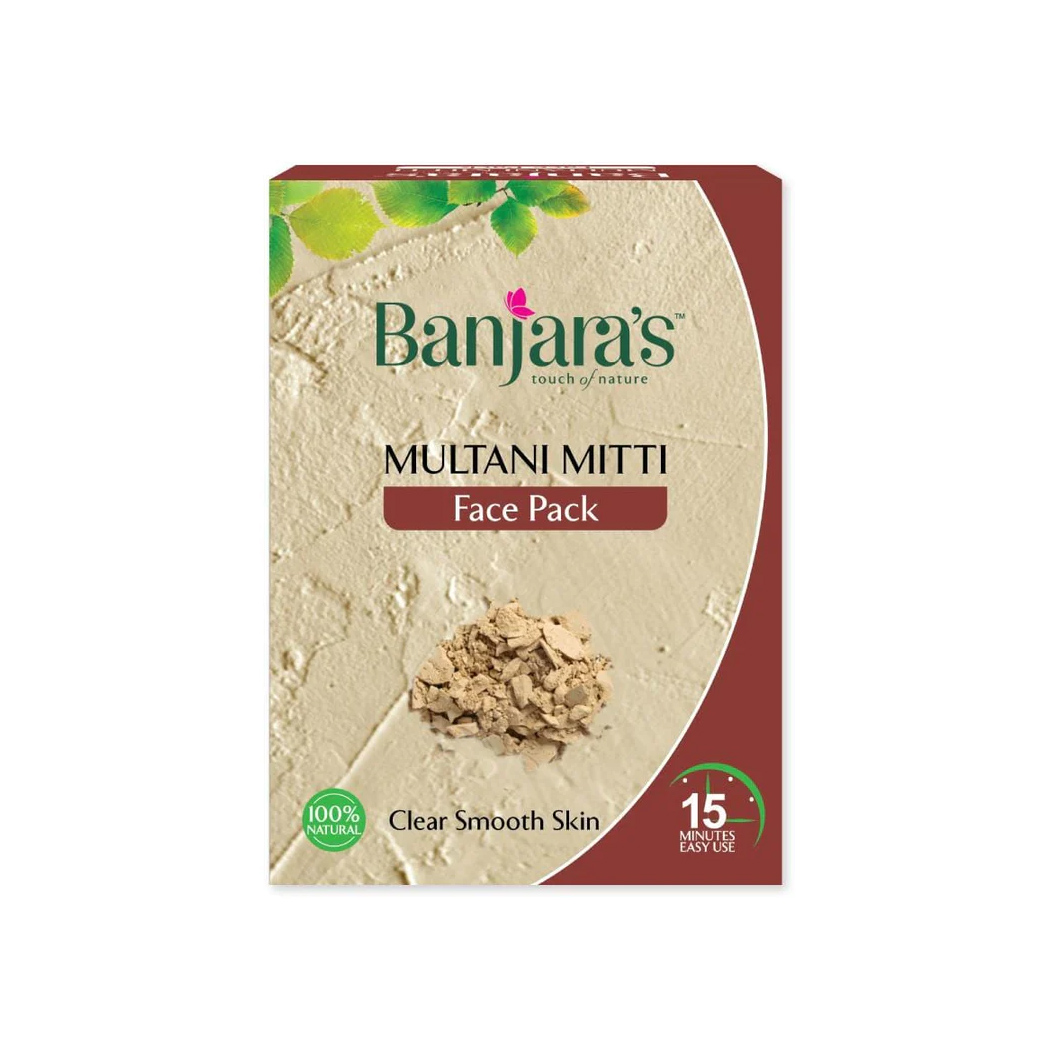 Banjaras Multani Mitti Face Pack Powder-100g (5*20g)